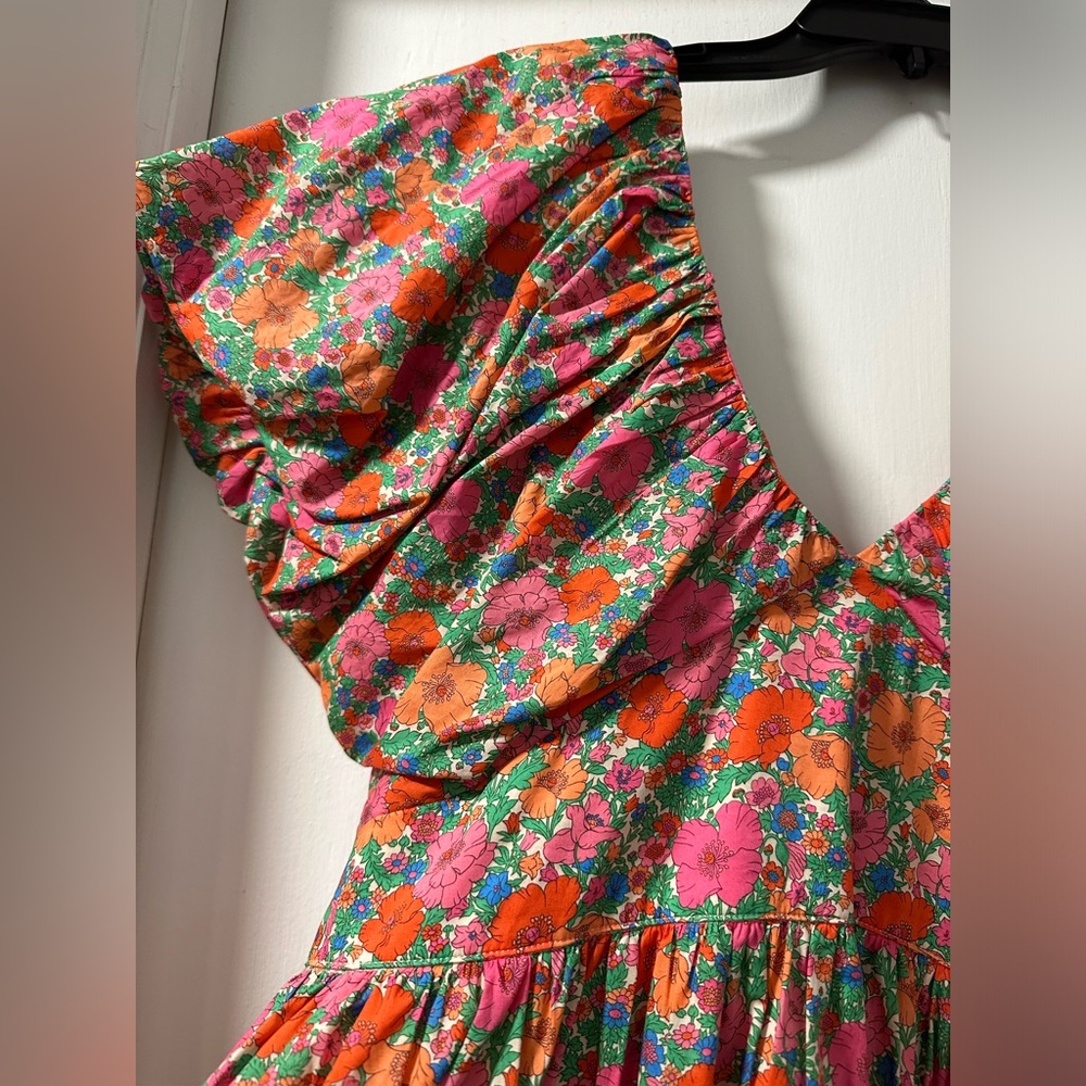 J. Crew Collection bow-back puff-sleeve dress in Liberty® Meadow Song, size 12 - Picture 7 of 9